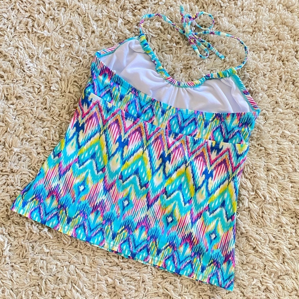 Kenneth Cole halter Tankini multi-color medium - Picture 7 of 8